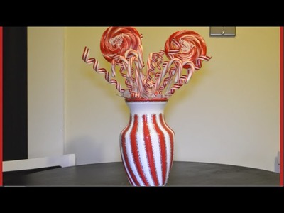 DIY Candy Cane Inspired Vase & Arrangement 4 Mom (HD)