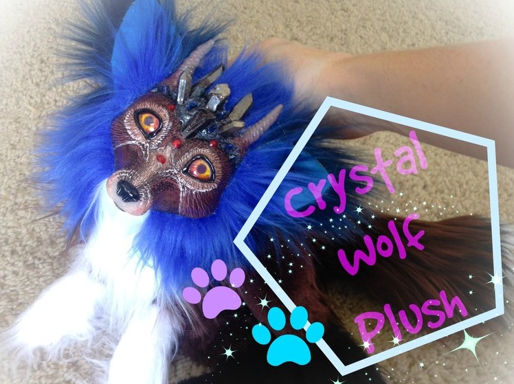 DIY crystal wolf doll plush