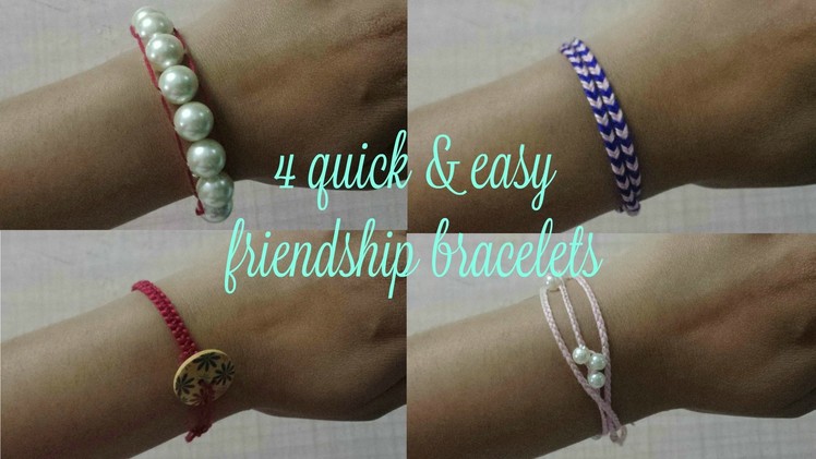 DIY: Friendship Bracelets | Quick & Easy | Friendship Day Special | Last Minute Idea