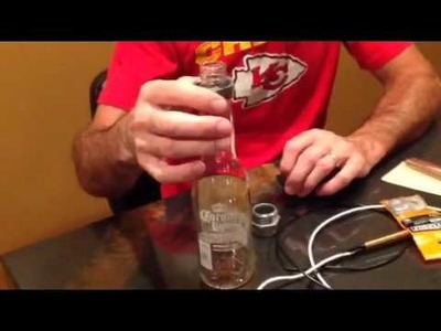 DIY how to industrial pipe liquor beer bottle chandelier light