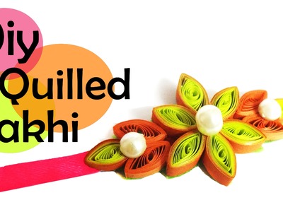 DIY-How to make paper quilling rakhi