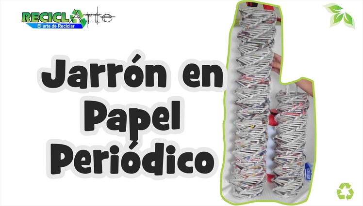 #DIY JARRON EN PAPEL DE REVISTA
