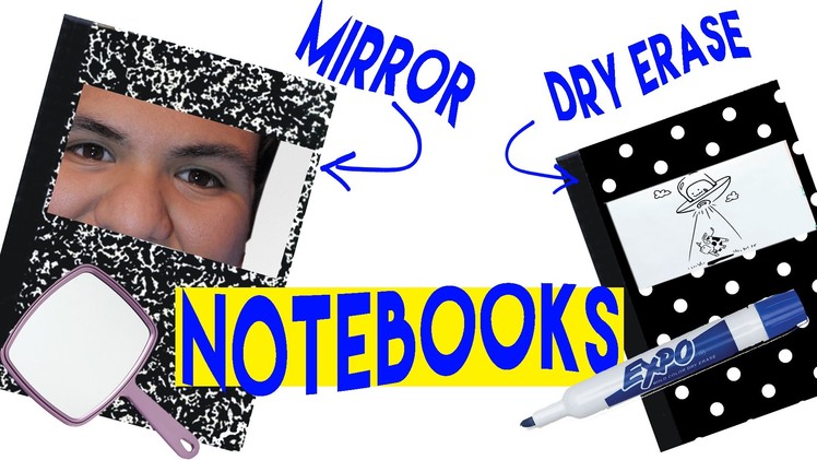 DIY | Notebook Upgrades - BACK TO SCHOOL DIY!!! HOW TO MAKE A MIRRORED NOTEBOOK!!!