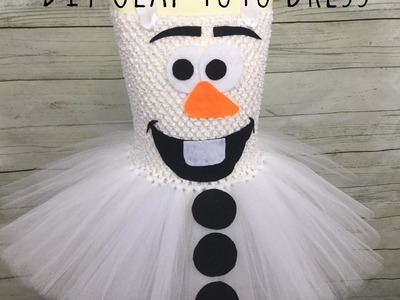 DIY Olaf Costume Tutu Dress