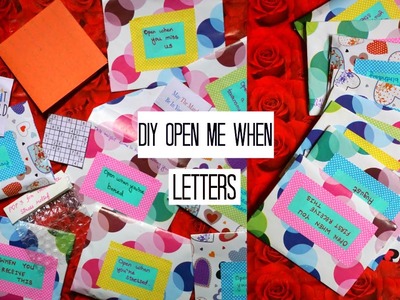 DIY. Open Me When Letters. CreatedToCreate