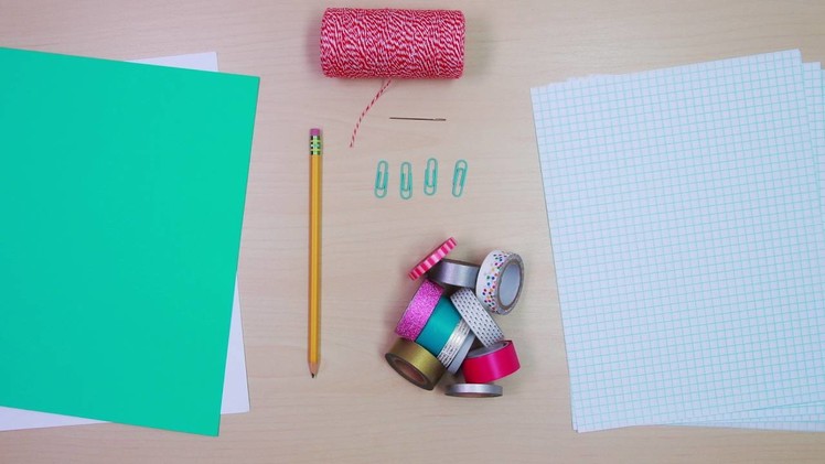 DIY Washi Tape Notebook and Pencil