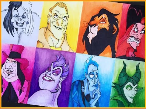 Drawing Disney; Villains - Rainbow Edition