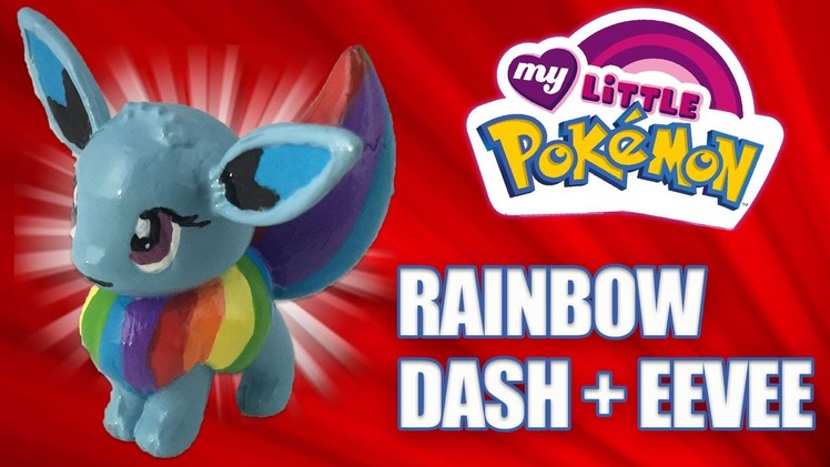 EEVEE EVOLVES INTO RAINBOW DASH || Custom Pokemon + My Little Pony Mashup Tutorial