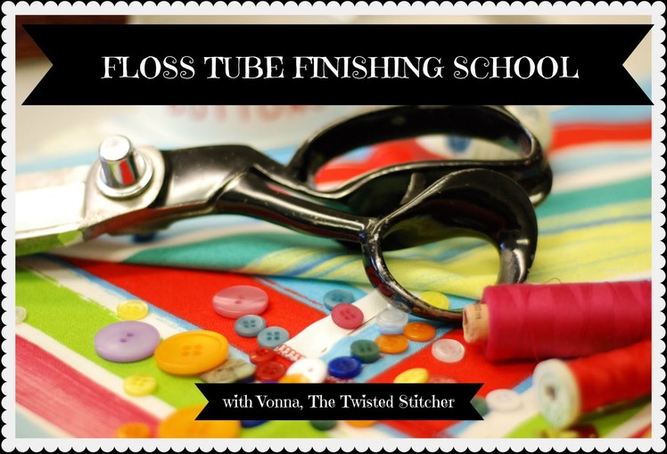 Floss Tube Finishing School - The Mounted Tag Christmas Ornament
