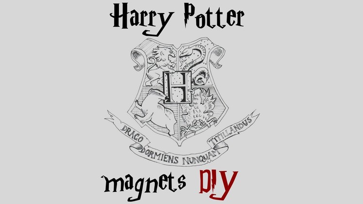 Harry Potter magnets DIY !!!