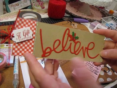 Heidi Swapp "Believe" Christmas Tag &  Daiso Goodies