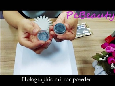 Holographic Mirror Nail Glitter Chrome Gradient Rainbow Color Holo Nail Powder Pigment