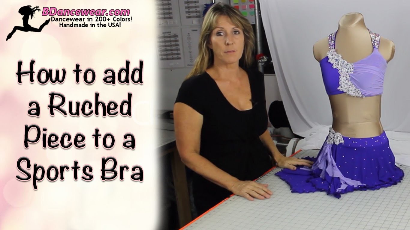 How to add a Ruched Piece to a Sports Bra