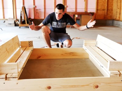 HOW TO BUILD A SANDBOX WITH BENCH SEATS #DIY