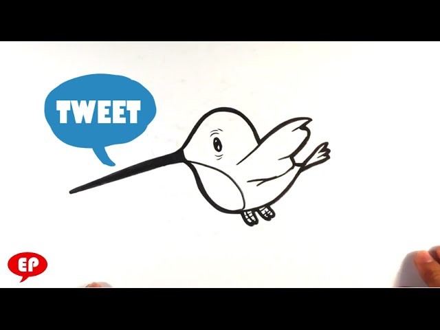 How to Draw a Hummingbird - Chibi - Easy Pictures to Draw