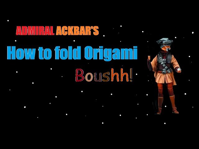 How to fold Origami Boushh!