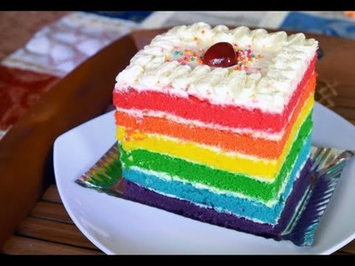 How to Make a Delicious Rainbow Cake