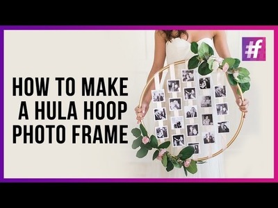 How to Make a Hula Hoop Photo Frame and Yarn Lanterns