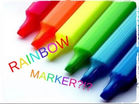 How to make a rainbow marker!