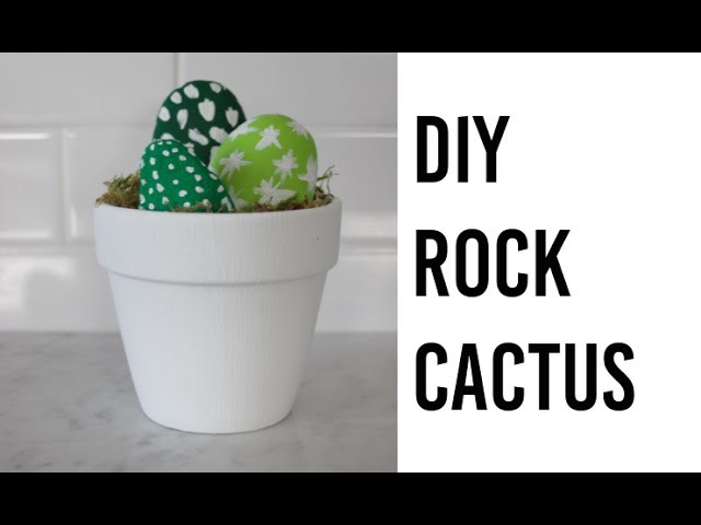 How to make a Rock Cactus - Kids Easy DIY