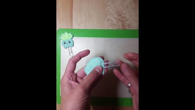 How to make felties into paperclips