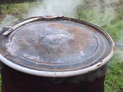 How to Make Homemade White Oak Lump Charcoal for Smoker in 55 Gallon Drum