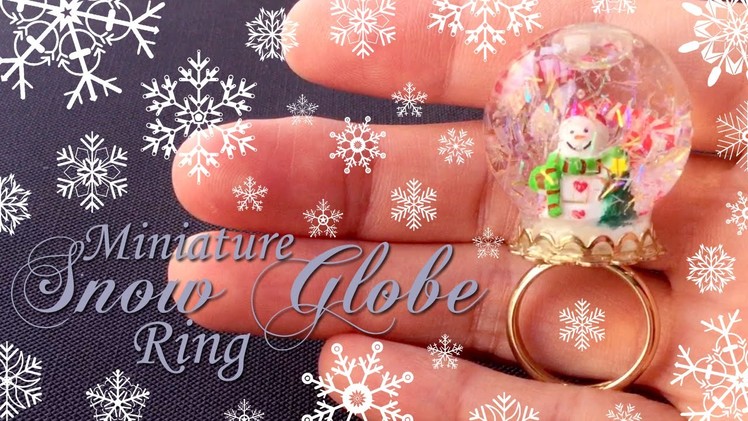 How to make Miniature Snow Globe Jewelry