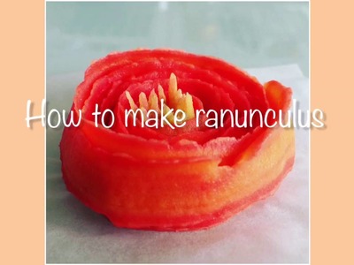 How to make ranunculus from korean bean paste