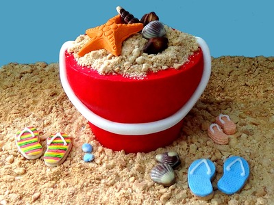 How to make sand bucket cake
