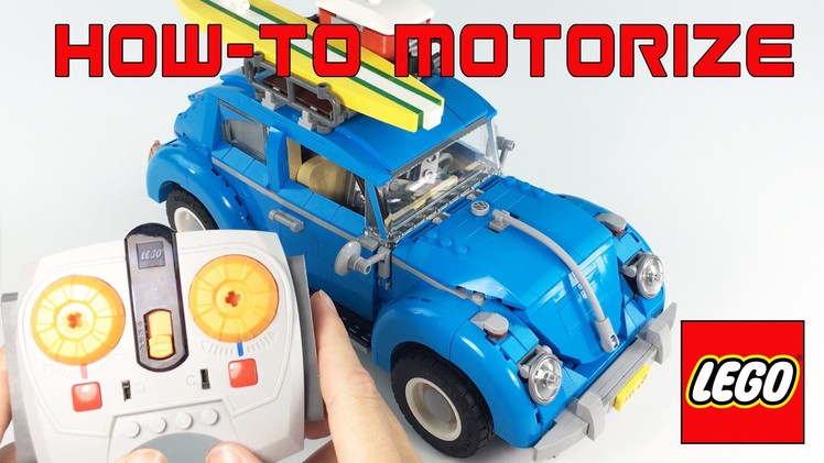 HOW TO Motorize Lego Volkswagen Beetle #10252 DIY