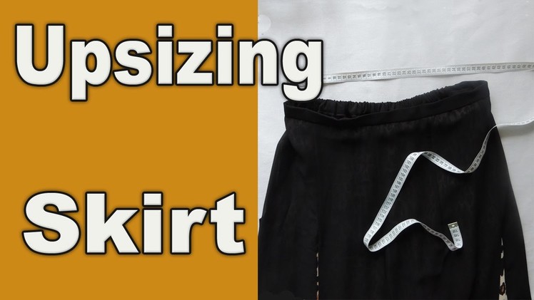 How to upsize a tight skirt in waist
