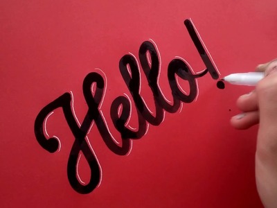 How to write calligraphy with ''redis'' nib !