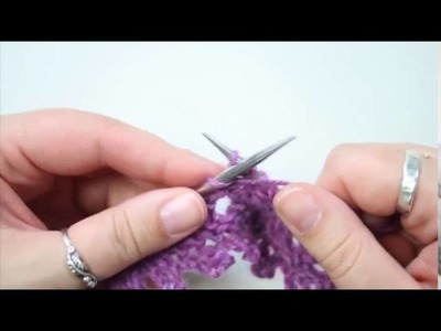 How to Yarnover Before a Purl (English-Style Knitting)