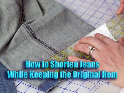 J Stern Designs:  Part 1 - How to Shorten Jeans While Keeping Original Hem