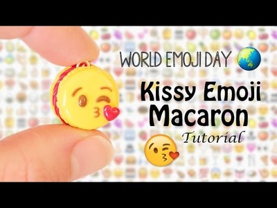 Kissy Face Emoji Macaron│Polymer Clay Tutorial