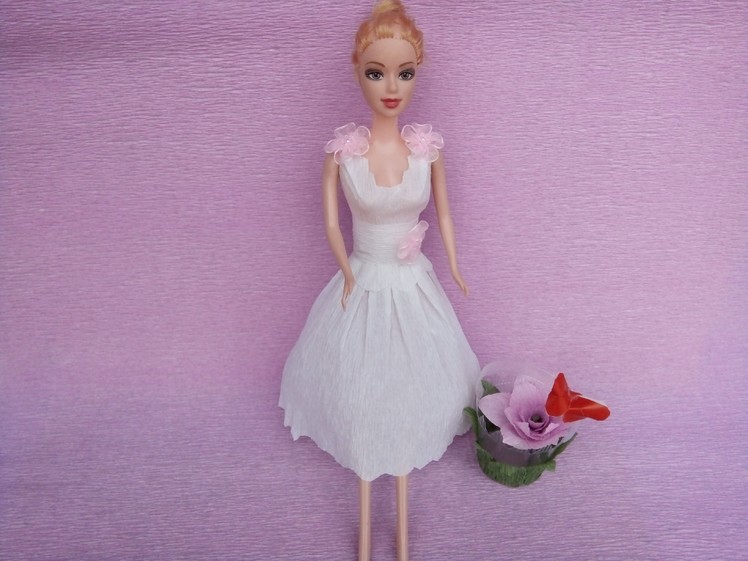 Made wedding dresses for Barbie paper part 2 | Làm váy cưới từ giấy cho Barbie Tập 2