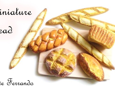 Miniature Polymer Clay FIMO Bread Loaves Tutorial