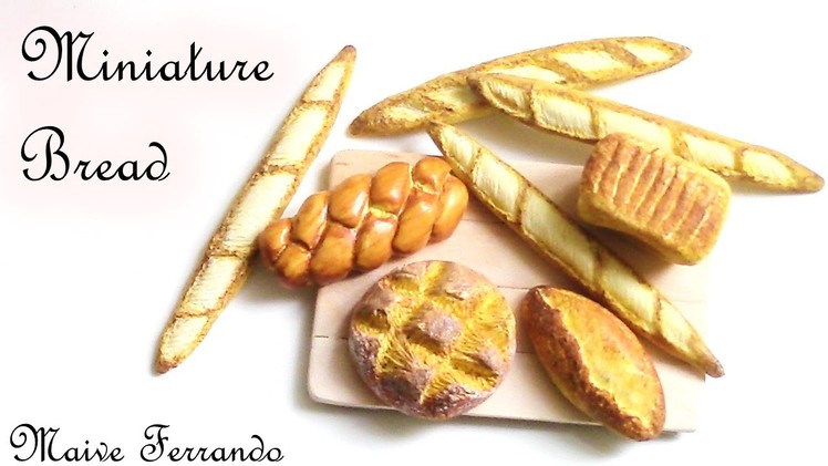 Miniature Polymer Clay FIMO Bread Loaves Tutorial