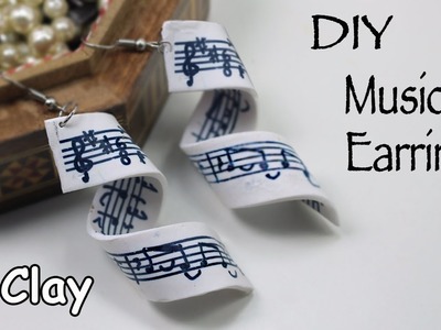 Music Earrings to your ears! Polymer clay transfer tutorial