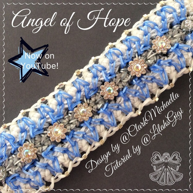 NEW Rainbow Loom ANGEL OF HOPE Bracelet (7 Pin-Bar)