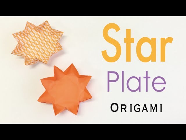 Origami Paper 8 Sided Star Plate Tutorial - Origami Kawaii 〔#160〕