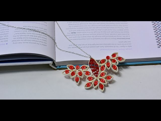 Pandahall Video Tutorial   How to Make a Quilling Paper Bird Pendant Necklace