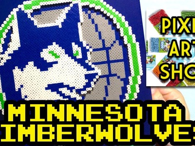 Perler Bead Tutorial: Minnesota Timberwolves Logo - Pixel Art Show