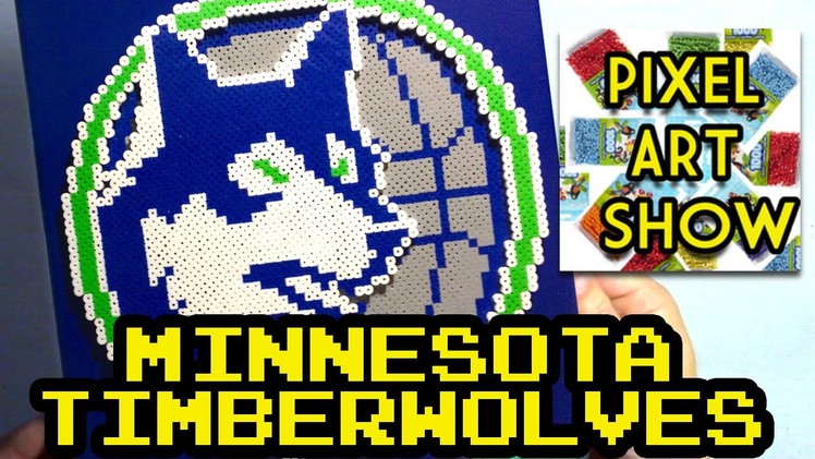 Perler Bead Tutorial: Minnesota Timberwolves Logo - Pixel Art Show