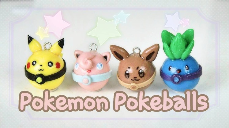 Pokemon as Pokeballs | 4 Polymer Clay Tutorials ♡ BerryWhimsy