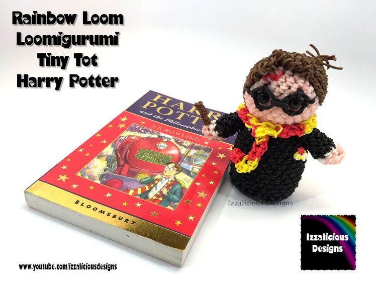 Rainbow Loom Loomigurumi Tiny Tot Harry Potter made w. Rainbow Loom Bands