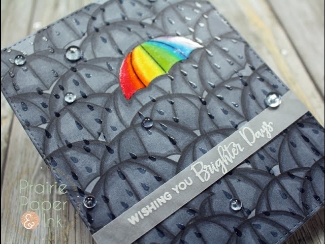 Rainbow Umbrella | PPP Rainy Days | Copic Markers