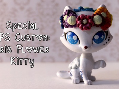 Special LPS Custom: Iris the Rainbow Flower Crown Kitty!