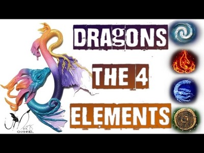 The Dragons of 4 elements - Polymer Clay Dragons - Umberto Mulignano