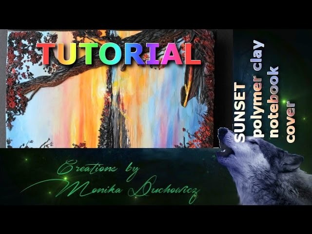 TUTORIAL Polymer clay painting technique SUNSET